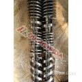 80/156 Conical double sided screw cylinder for pvc/upvc/pe pipe extrusion